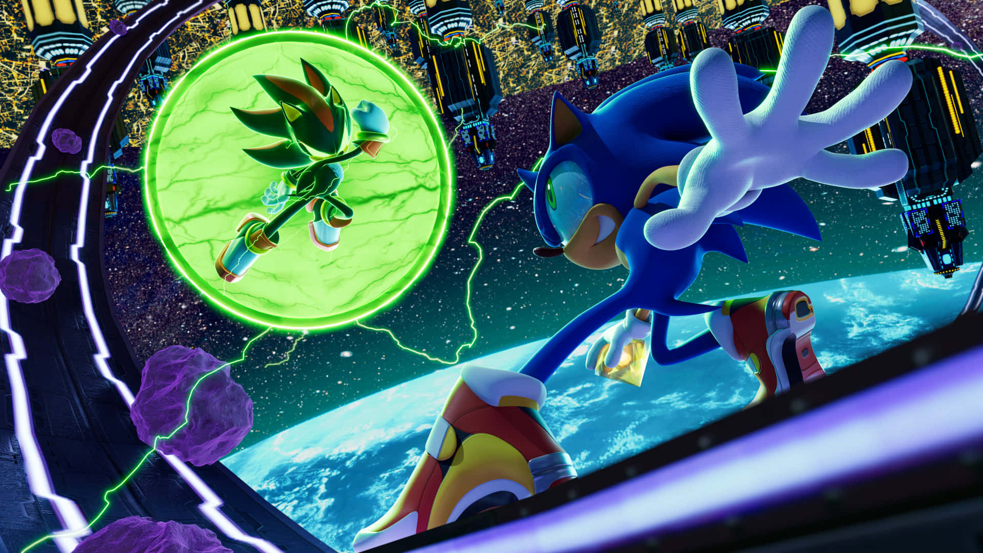 Caption: Sonic Adventure HD - High-speed action with Sonic the Hedgehog Wallpaper