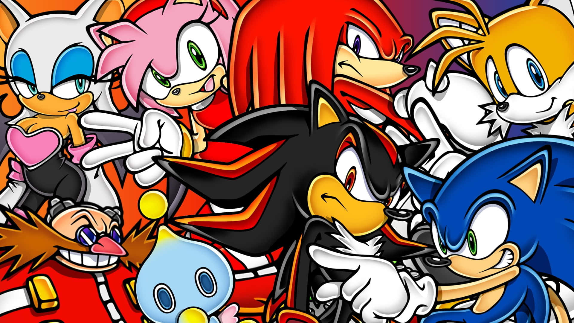 Sonic Adventure HD - Sonic and friends in action Wallpaper