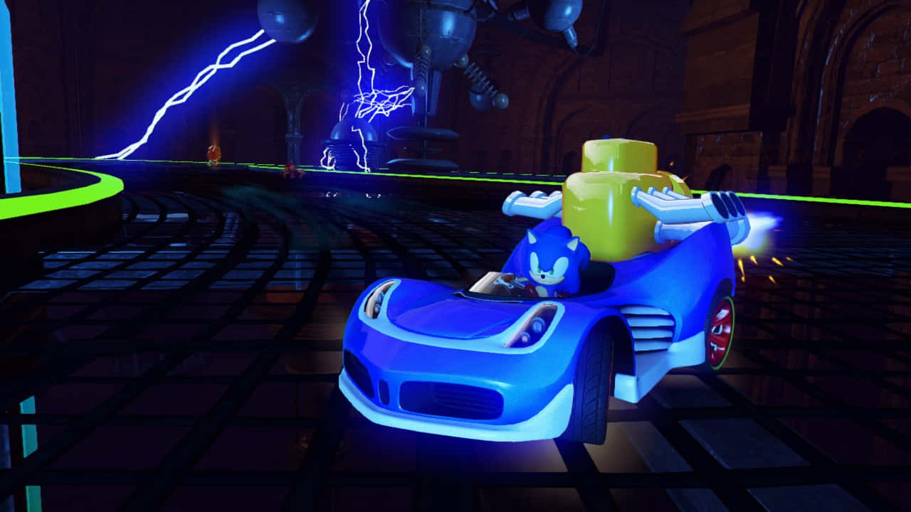 Sonic and All-Stars Racing Transformed Characters Lineup Wallpaper