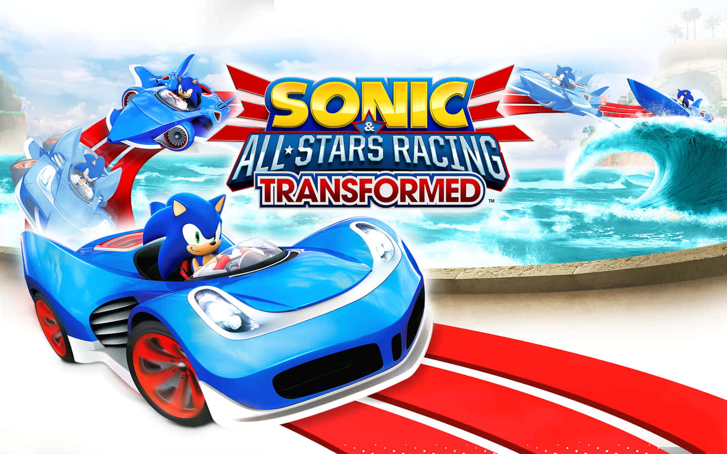 Sonic and All-Stars Racing Transformed Action-Packed Race Wallpaper