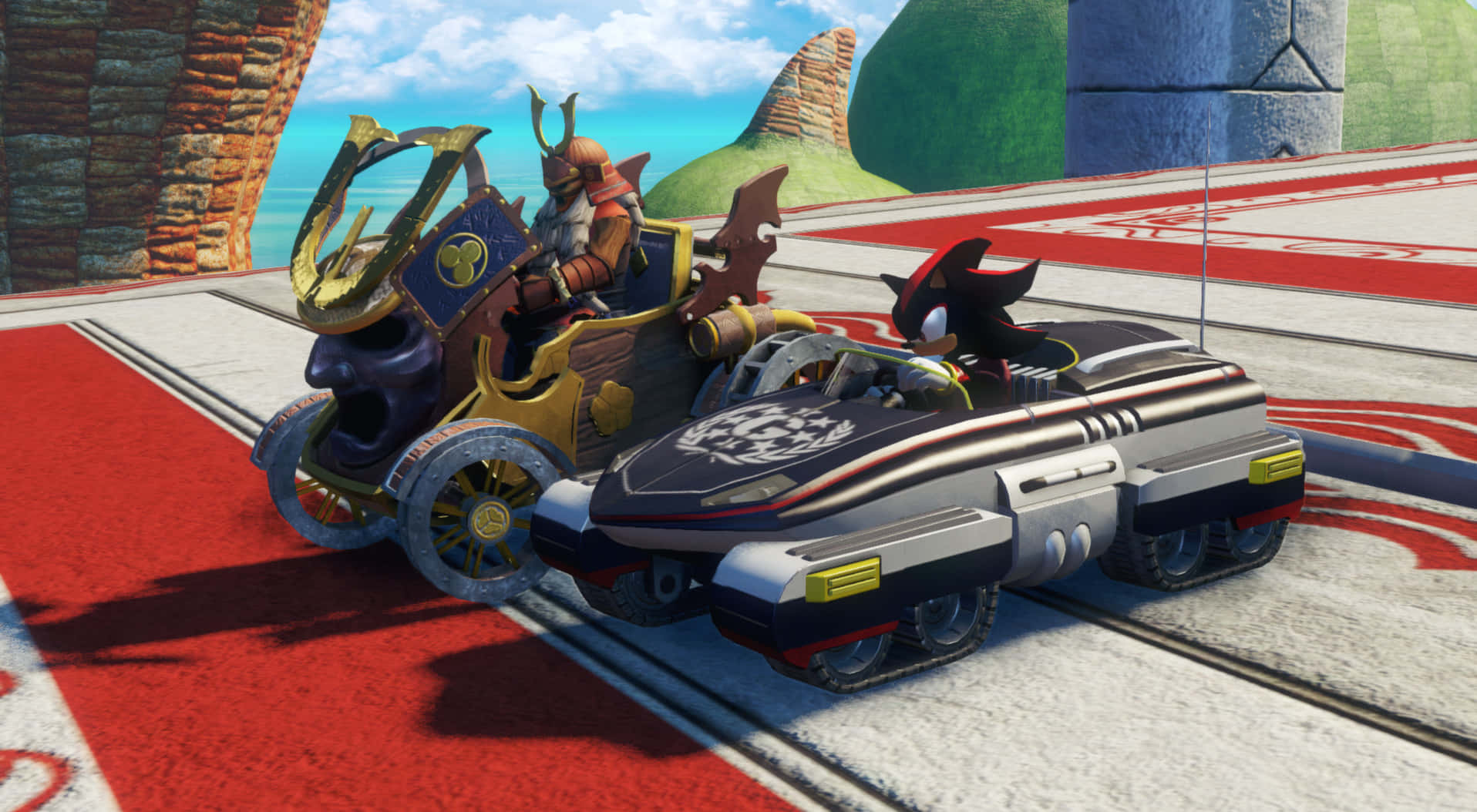 Sonic and All-Stars Racing Transformed Game Characters Wallpaper