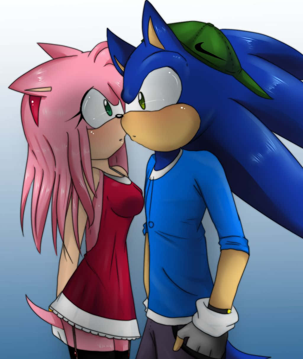 Love Blooms: Sonic&Amy's Adventure Wallpaper