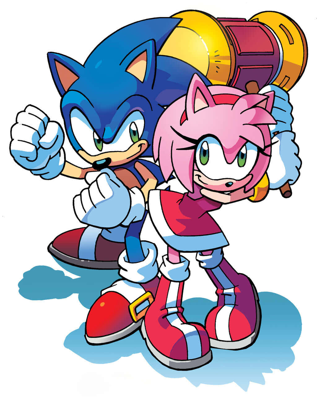 Aventuraromántica De Sonic Y Amy Fondo de pantalla