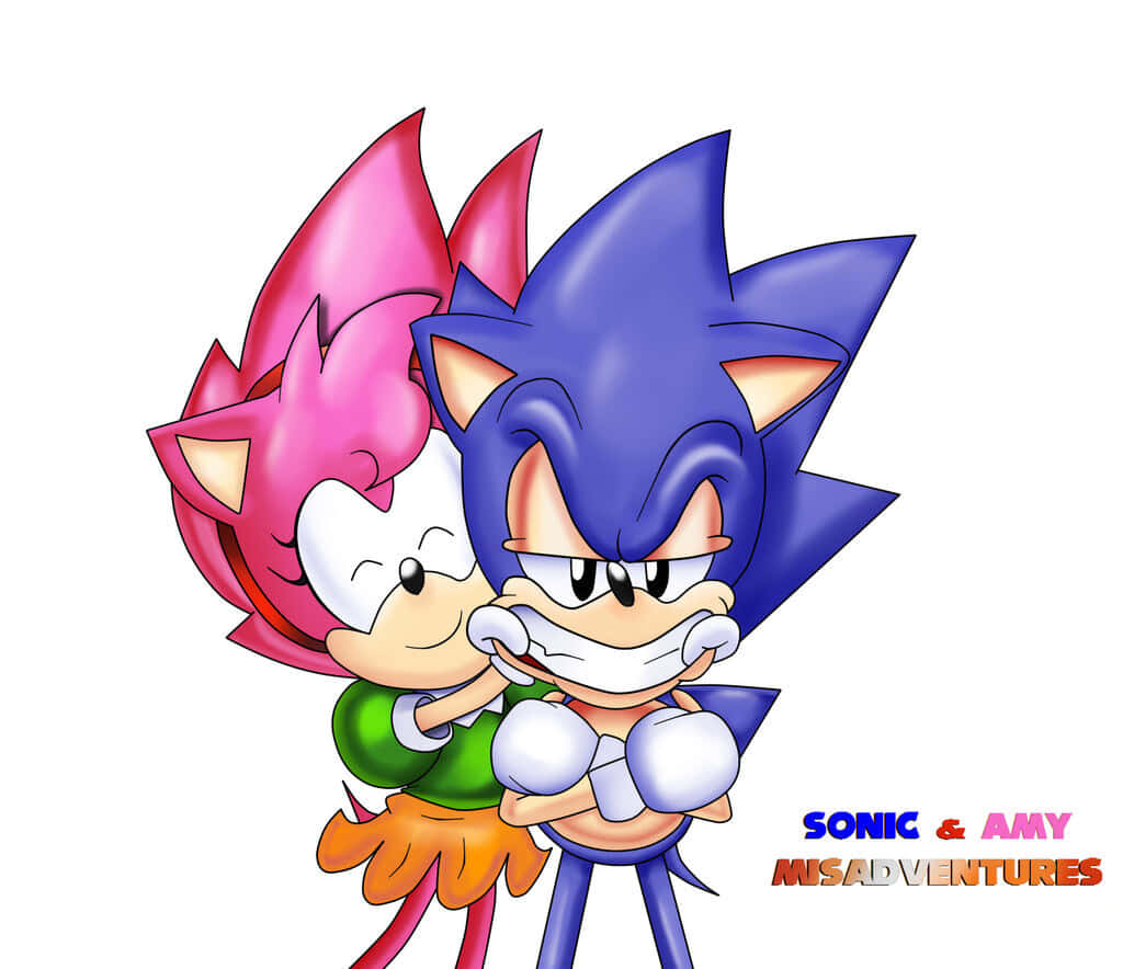 Elemocionante Viaje De Sonic Y Amy Fondo de pantalla