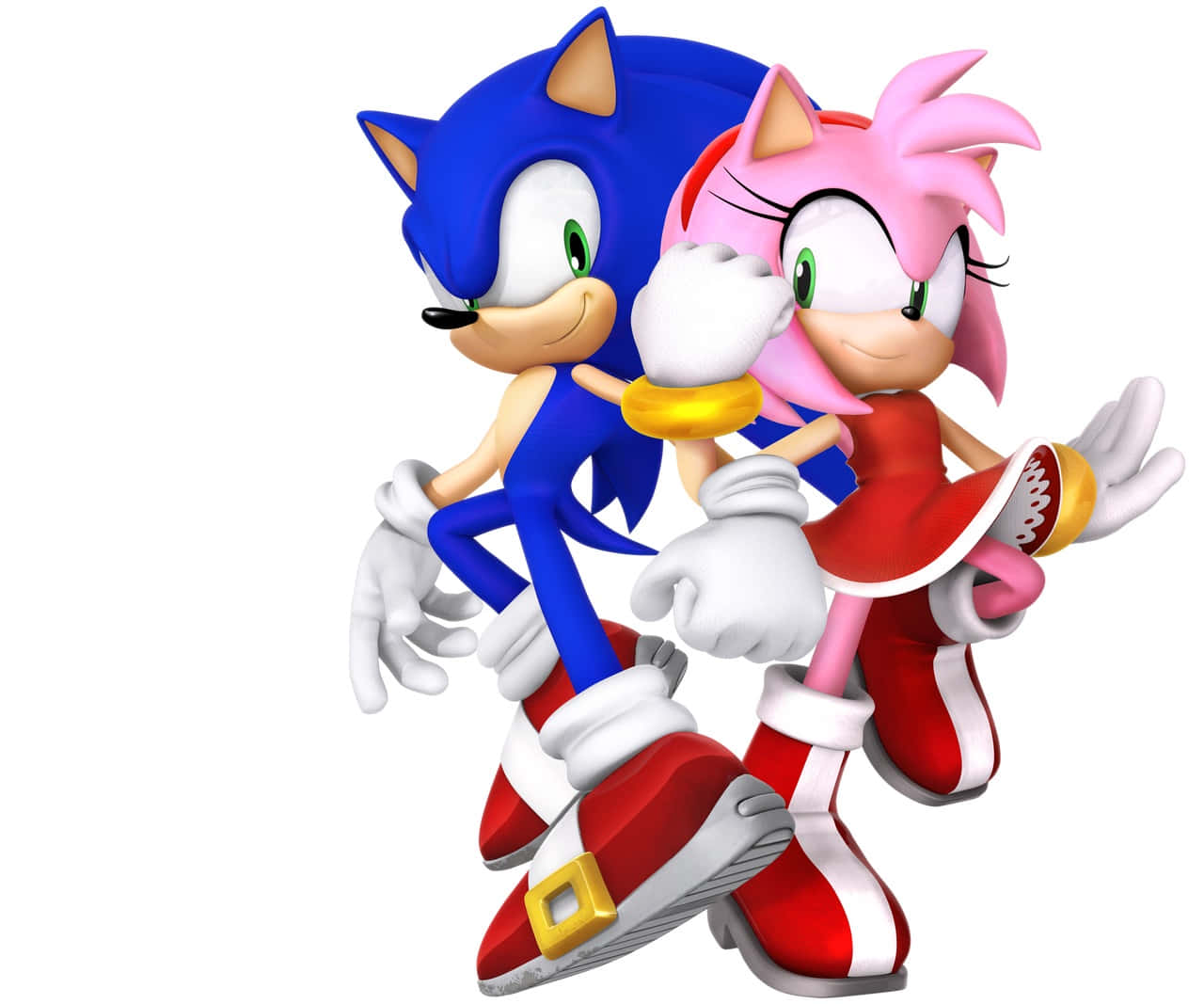 Aventurade Sonic Y Amy Fondo de pantalla