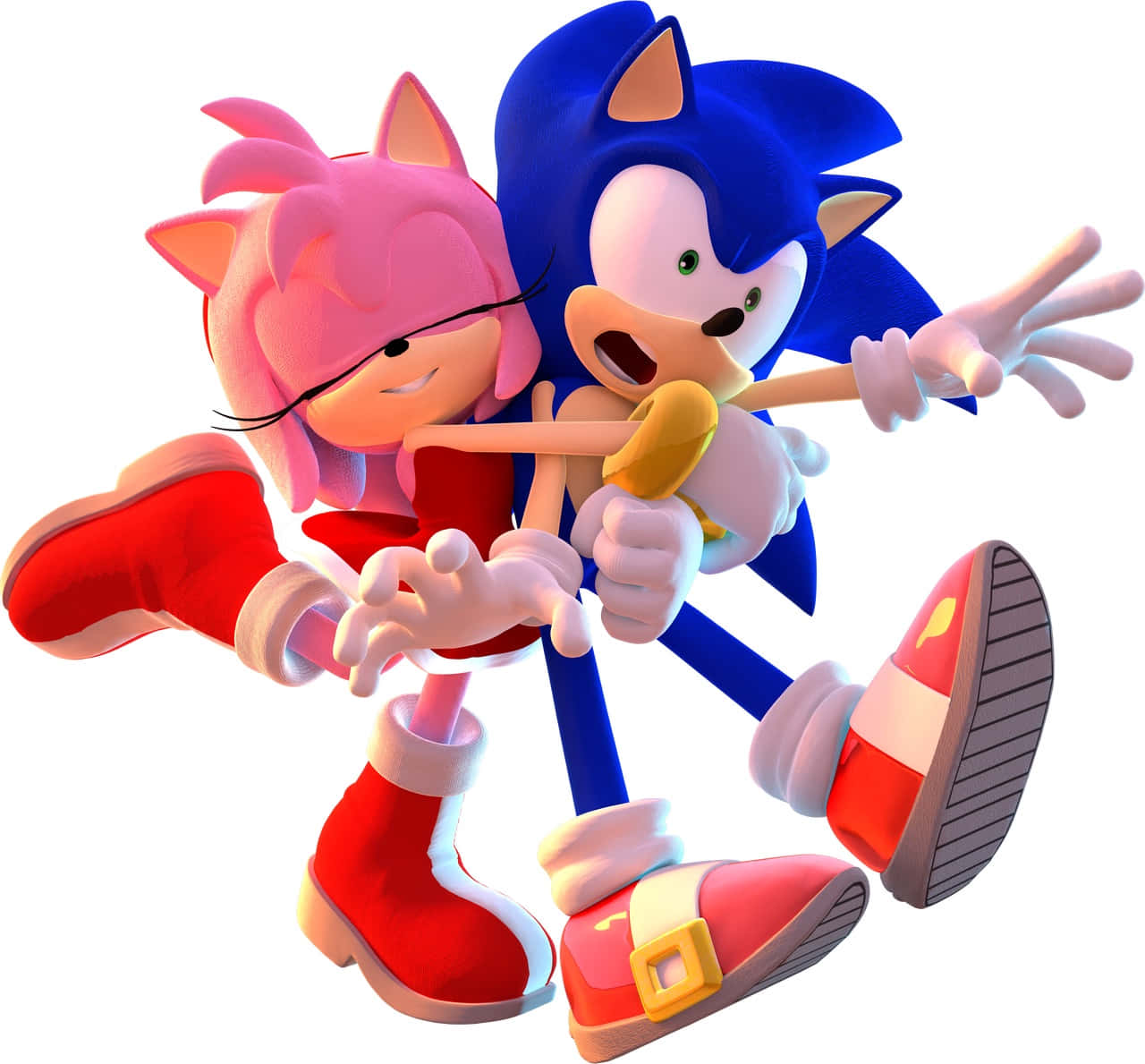 Sonic and Amy, the ultimate video game duo Wallpaper