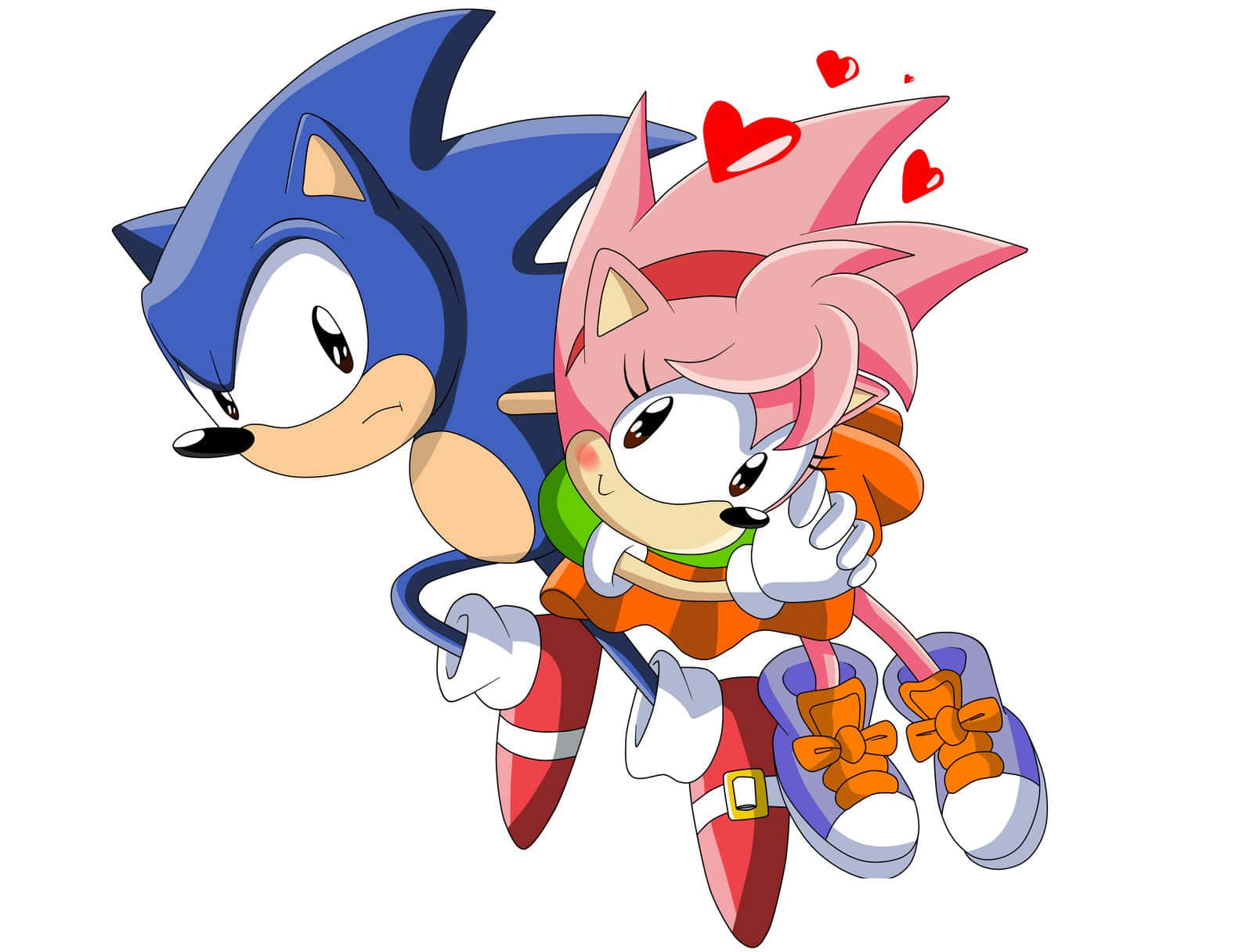 Aventuraromántica De Sonic Y Amy. Fondo de pantalla