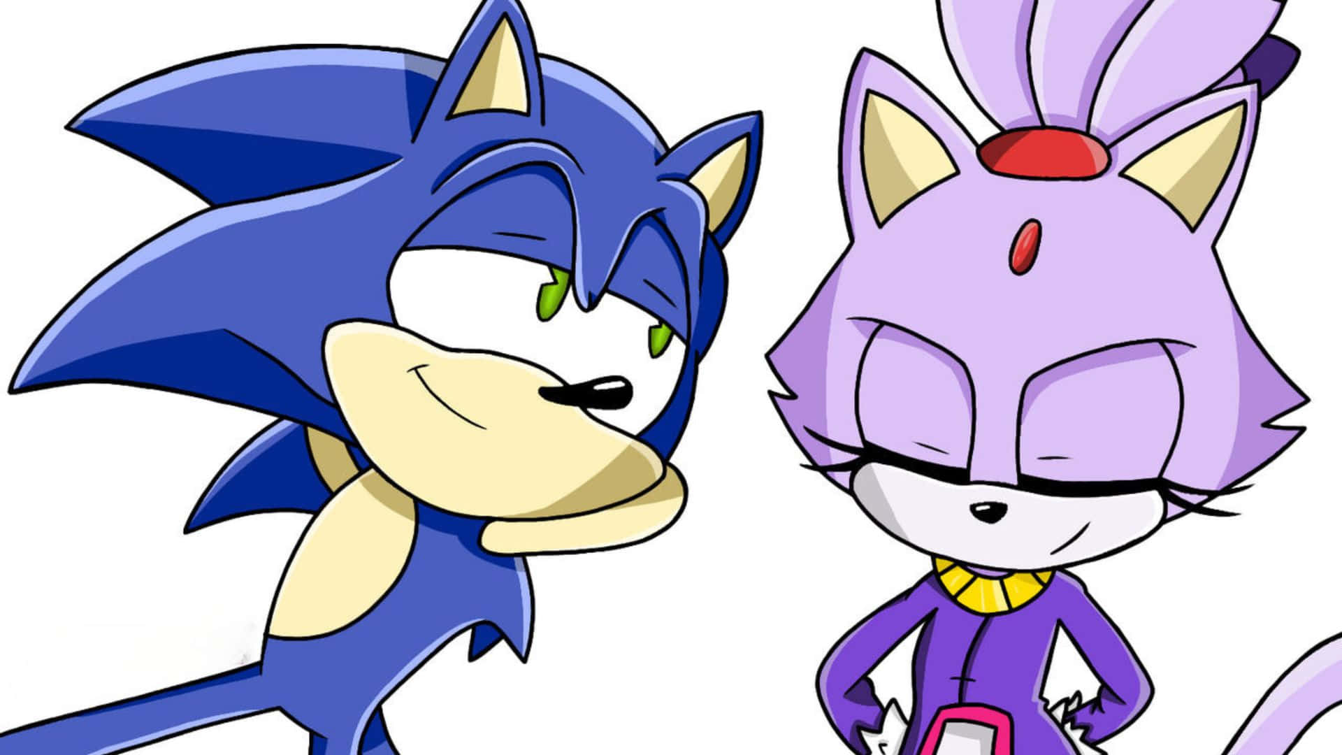 Sonic and Blaze Adventure in High Definition Wallpaper