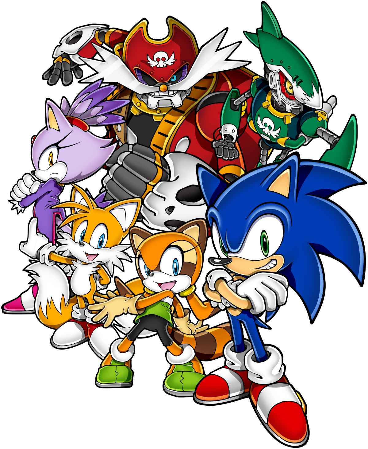 Sonic_and_ Friends_ Adventure_ Pose PNG