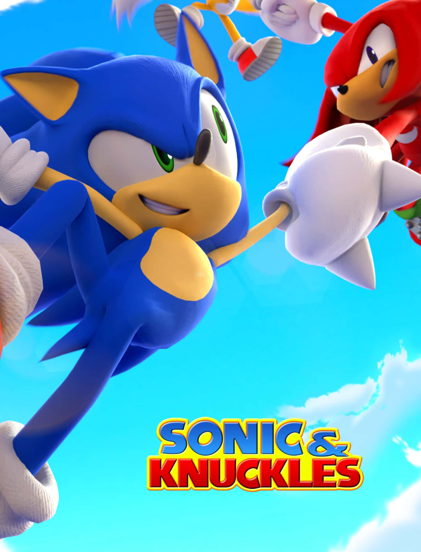 Sonic and Knuckles Team up in an Epic Adventure Wallpaper