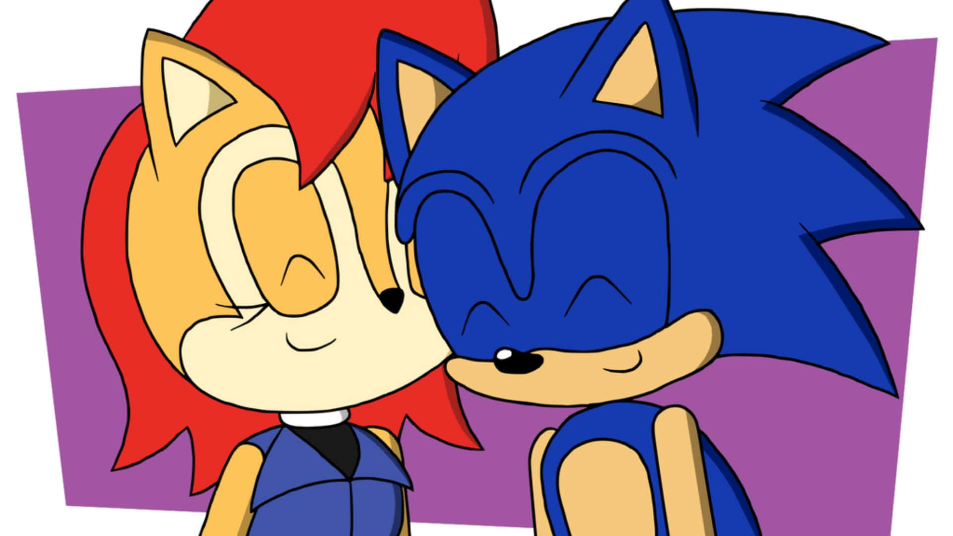 Sonic and Sally - A Powerful Duo Wallpaper