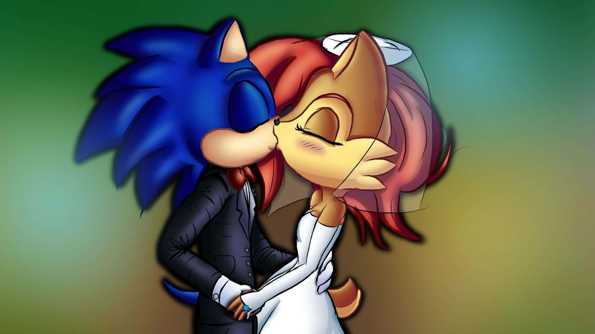 Sonic and Sally: Love and Adventure Wallpaper