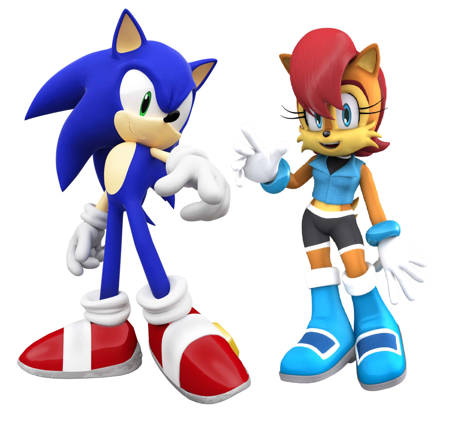Sonic and Sally's Adventurous Journey Wallpaper