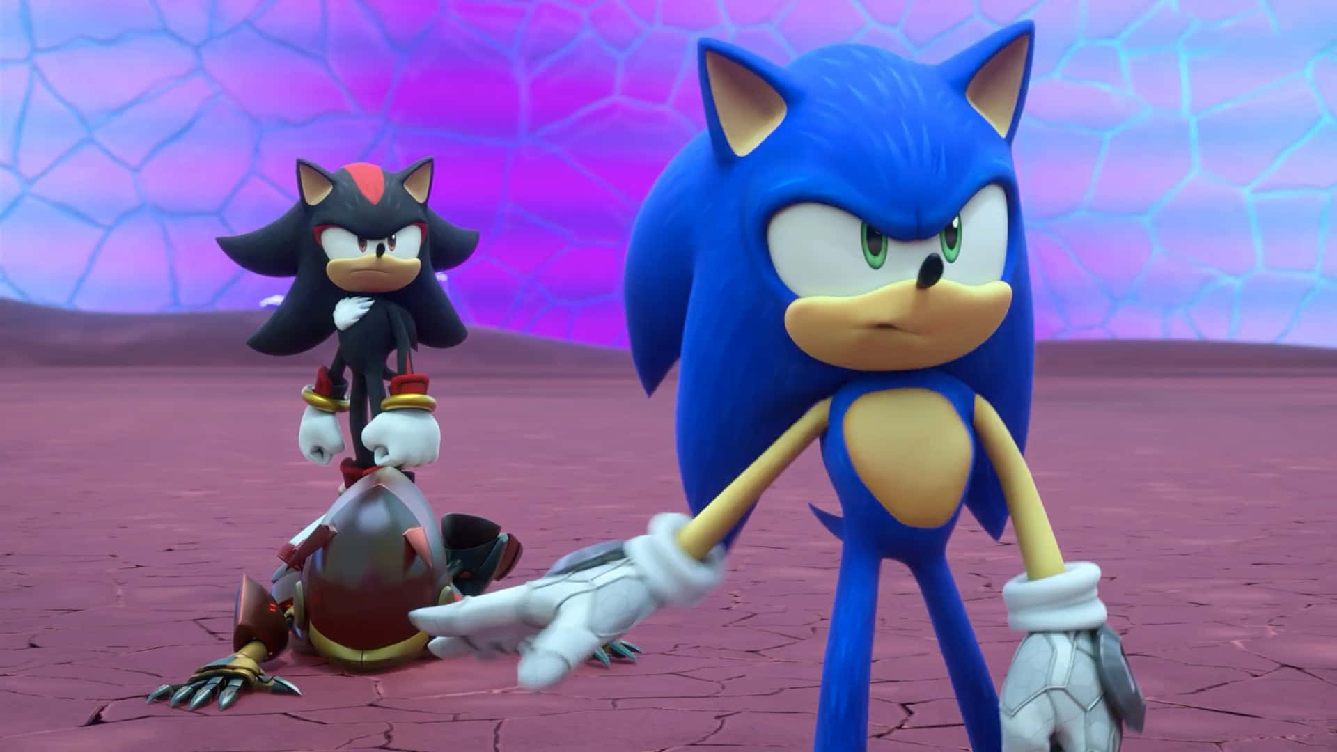 Sonic_and_ Shadow_ Standing_ Strong Wallpaper