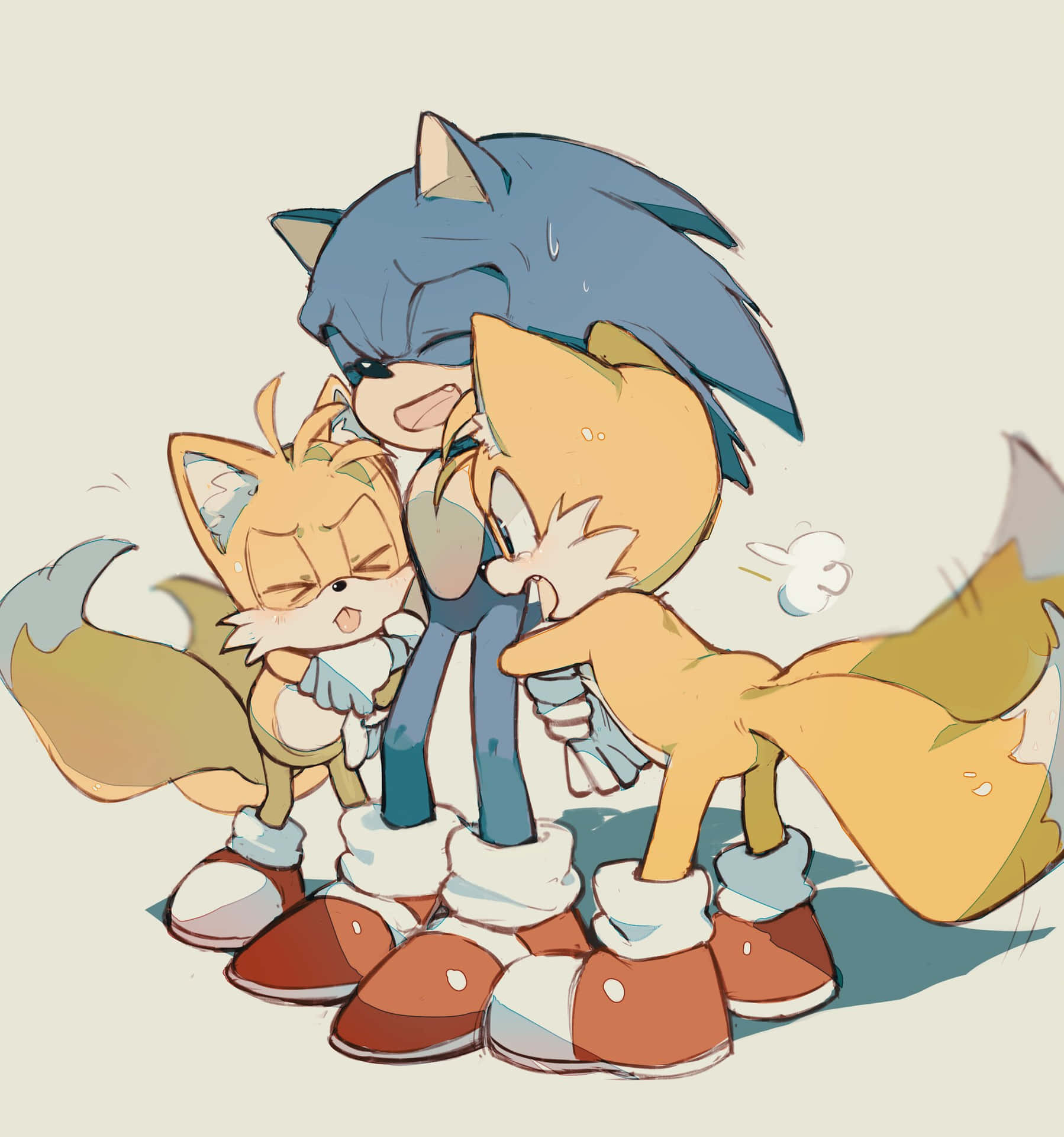 Sonic and Tails team up for an adventure Wallpaper