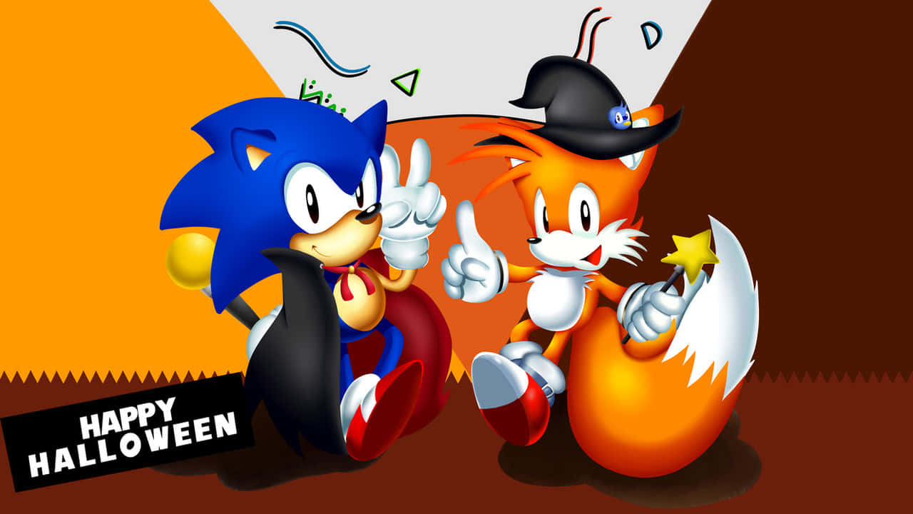 Sonic_and_ Tails_ Halloween_ Celebration Wallpaper