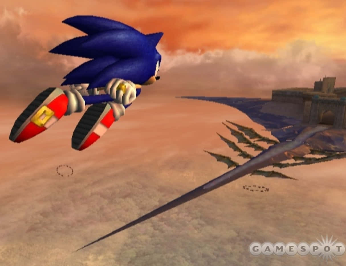 Sonic explores a thrilling world in Sonic and the Secret Rings Wallpaper