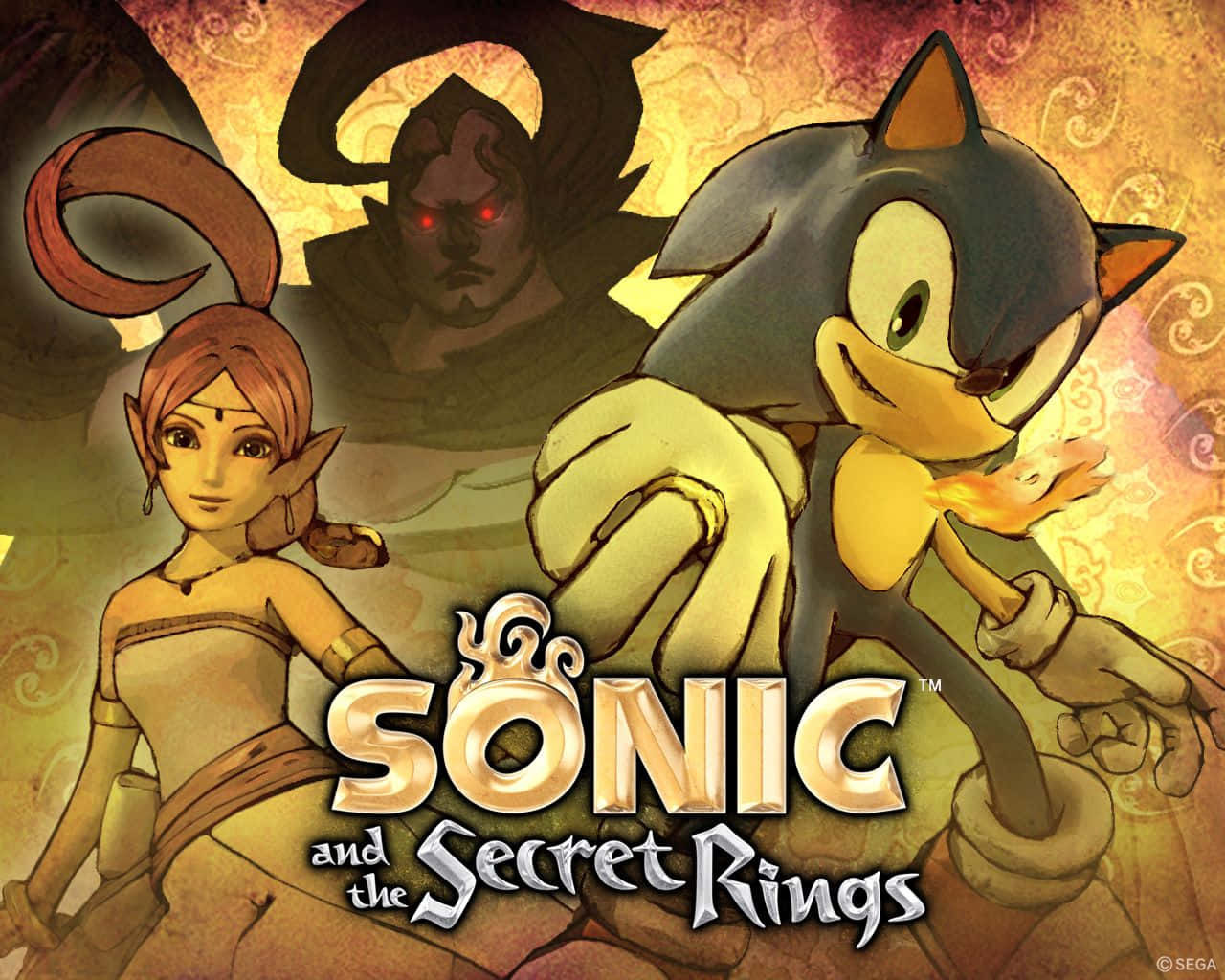 Sonicel Erizo En Sonic Y Los Anillos Secretos. Fondo de pantalla