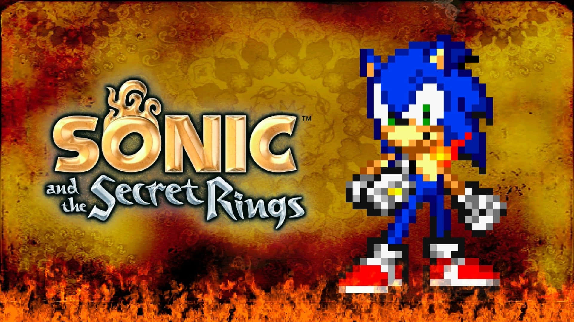 Sonic embarks on an exciting adventure in Sonic And The Secret Rings Wallpaper