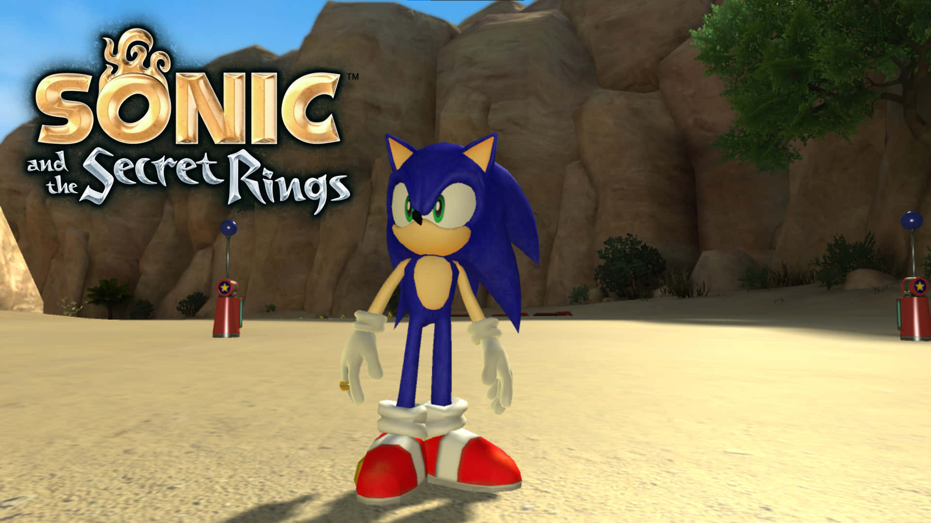 Sonic the Hedgehog in Sonic and the Secret Rings Adventure Wallpaper