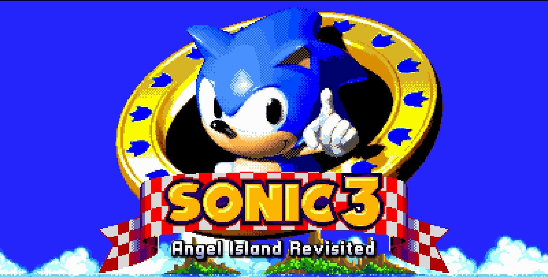 Sonic in Angel Island Zone Wallpaper