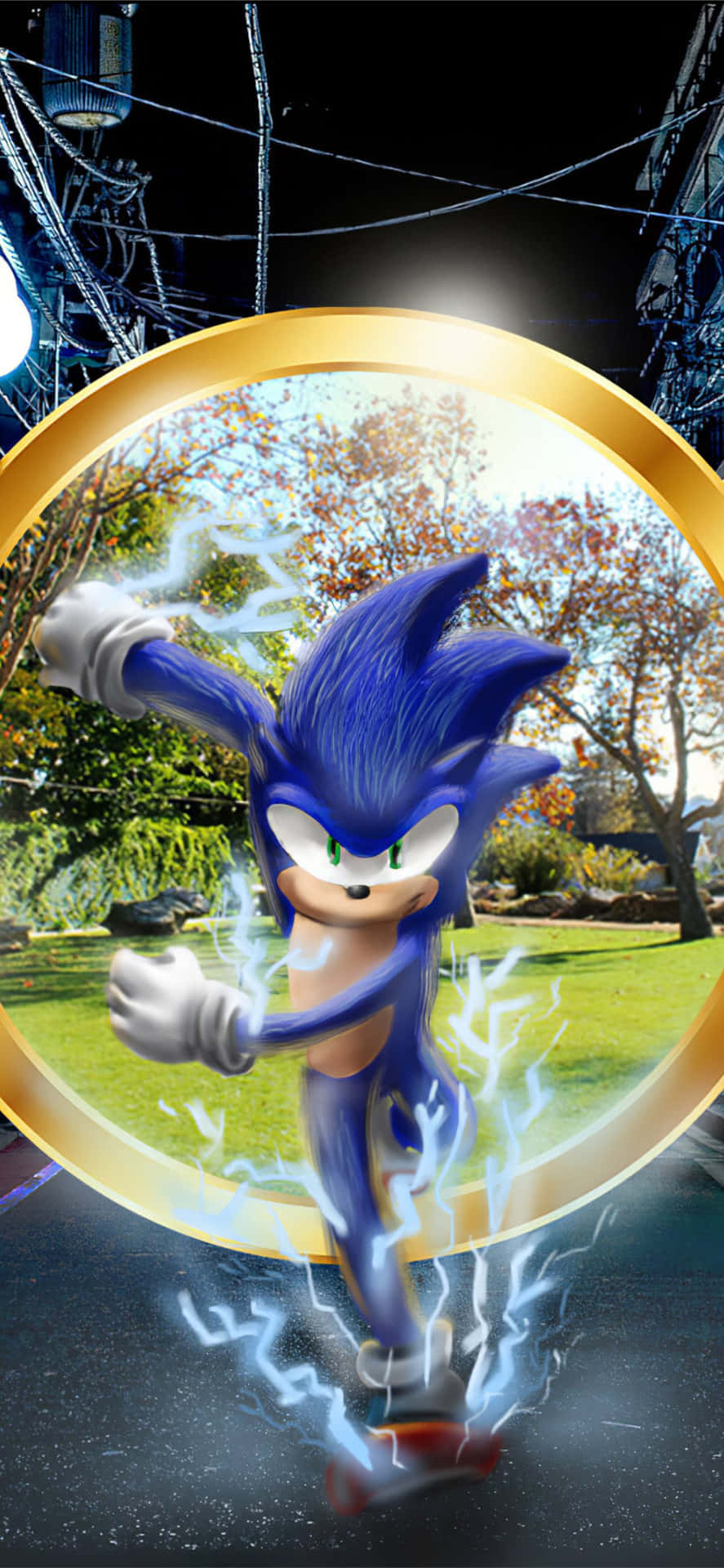 Sonic the Hedgehog: A Digital Art Masterpiece Wallpaper