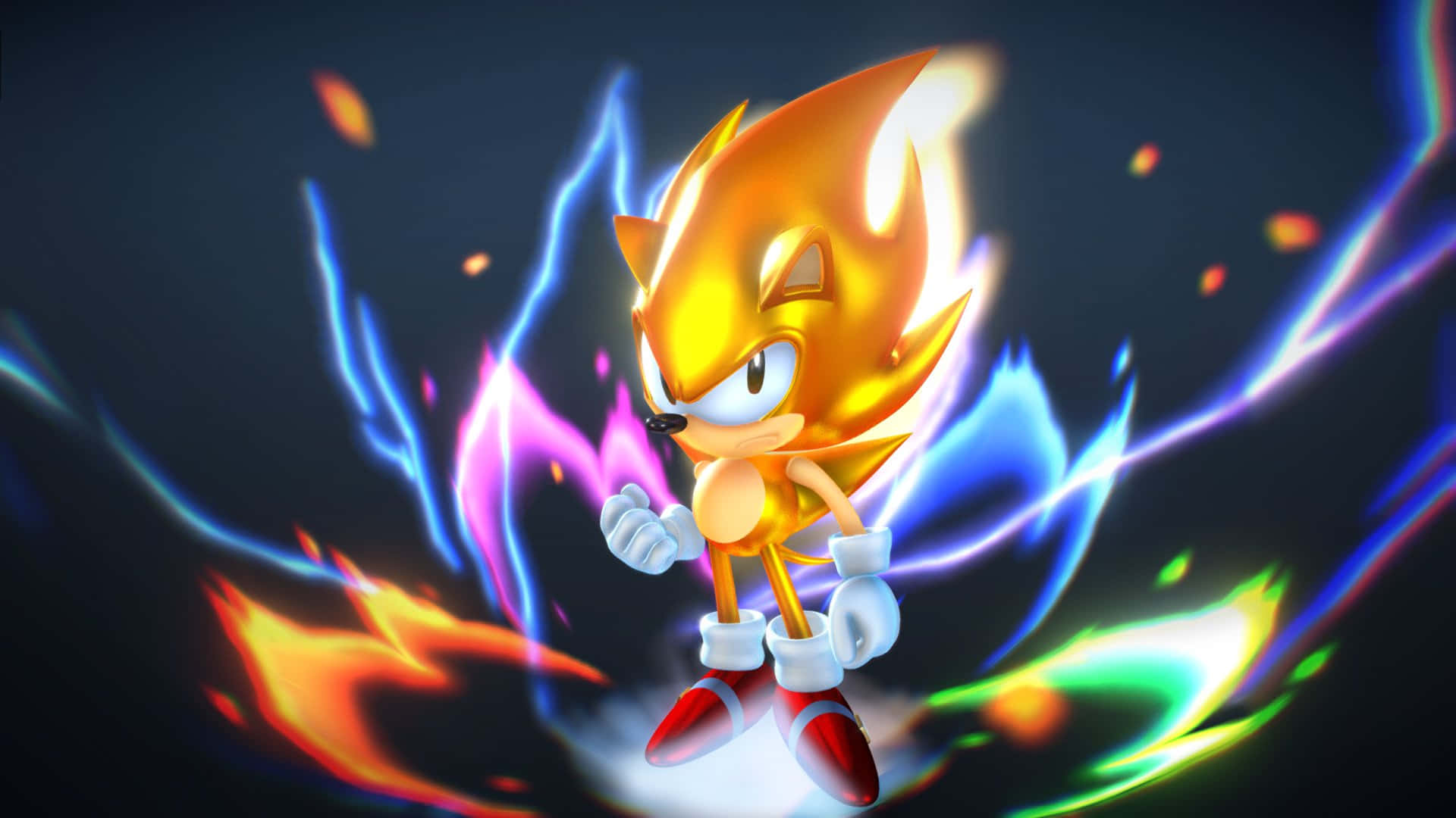 Vibrant Sonic the Hedgehog Art Wallpaper