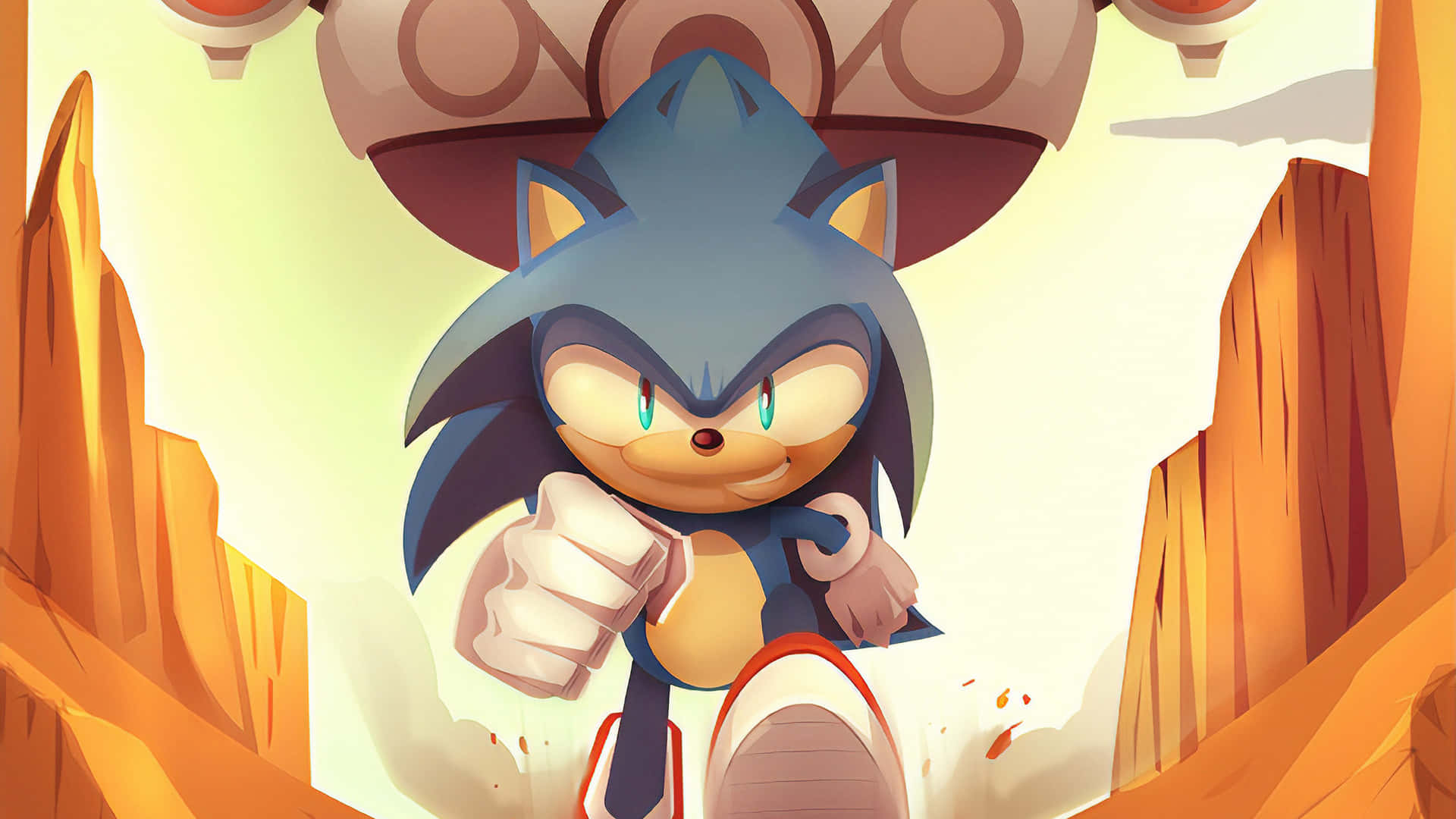 Sonic the Hedgehog Impressive Digital Art Wallpaper