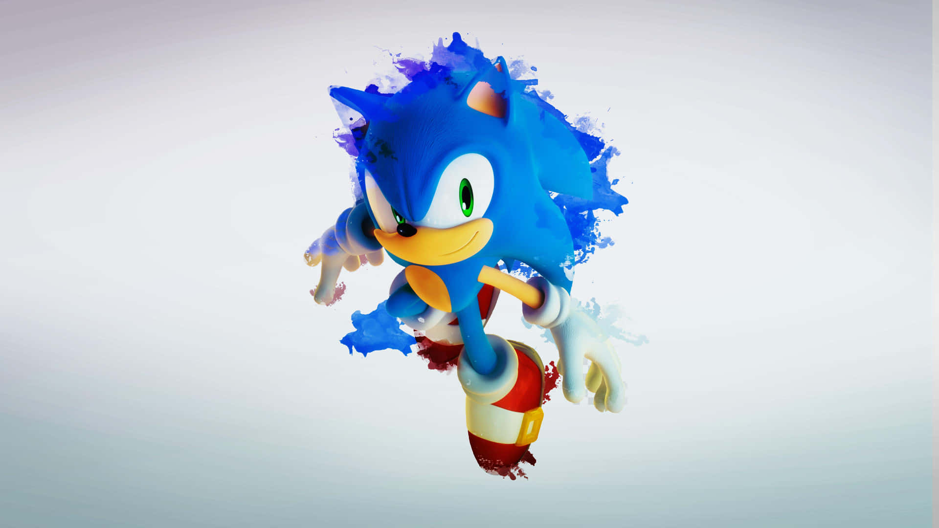 Dynamic Sonic the Hedgehog Illustration Wallpaper