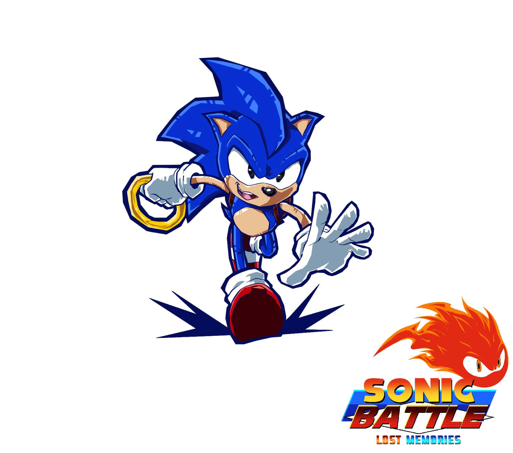 Sonic Battle Verloren Herinneringen Kunstwerk Achtergrond