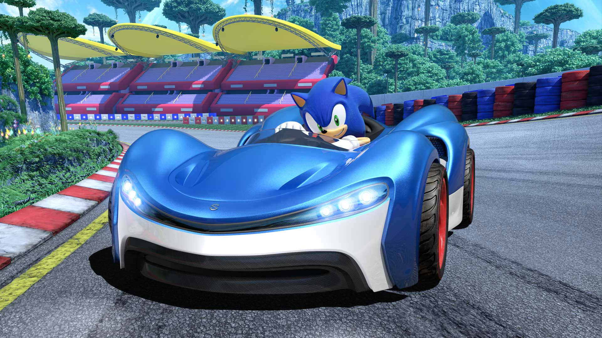 Sonic Battle Racers in Action Wallpaper
