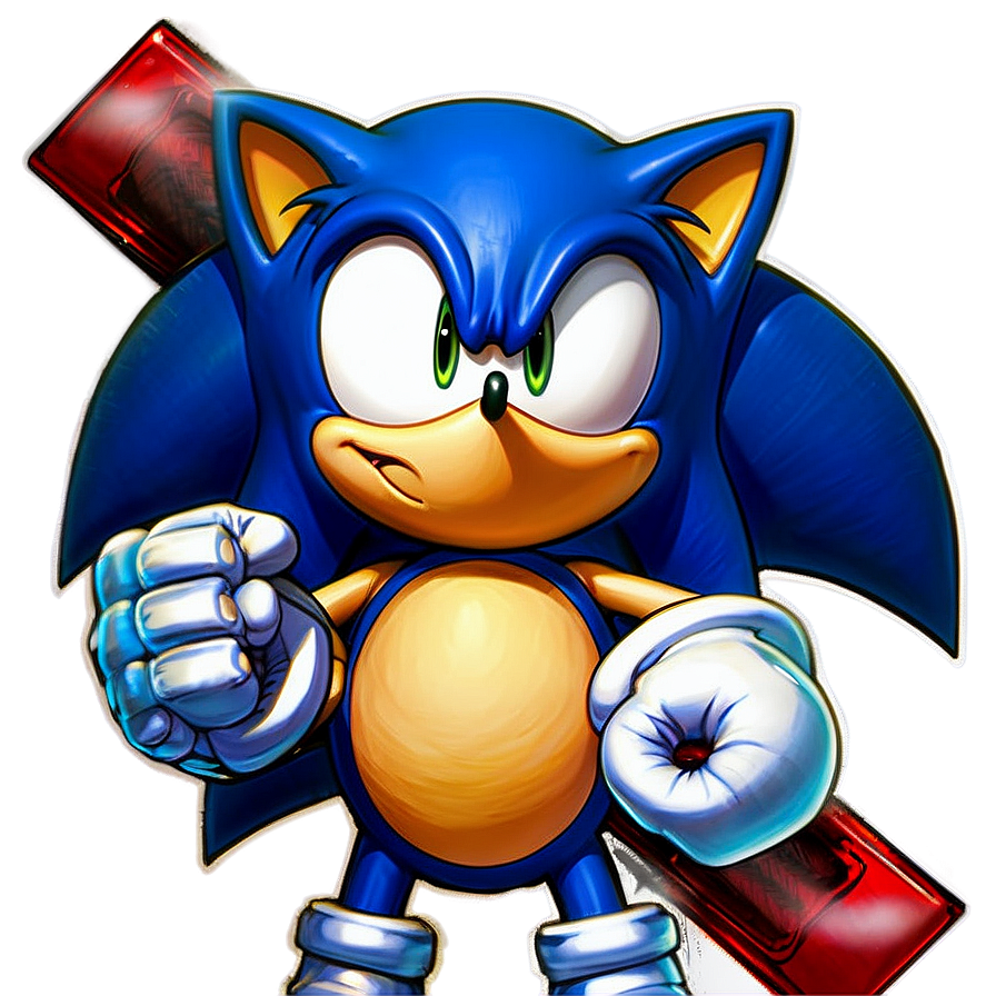 Sonic Battle Stance Png 93 PNG