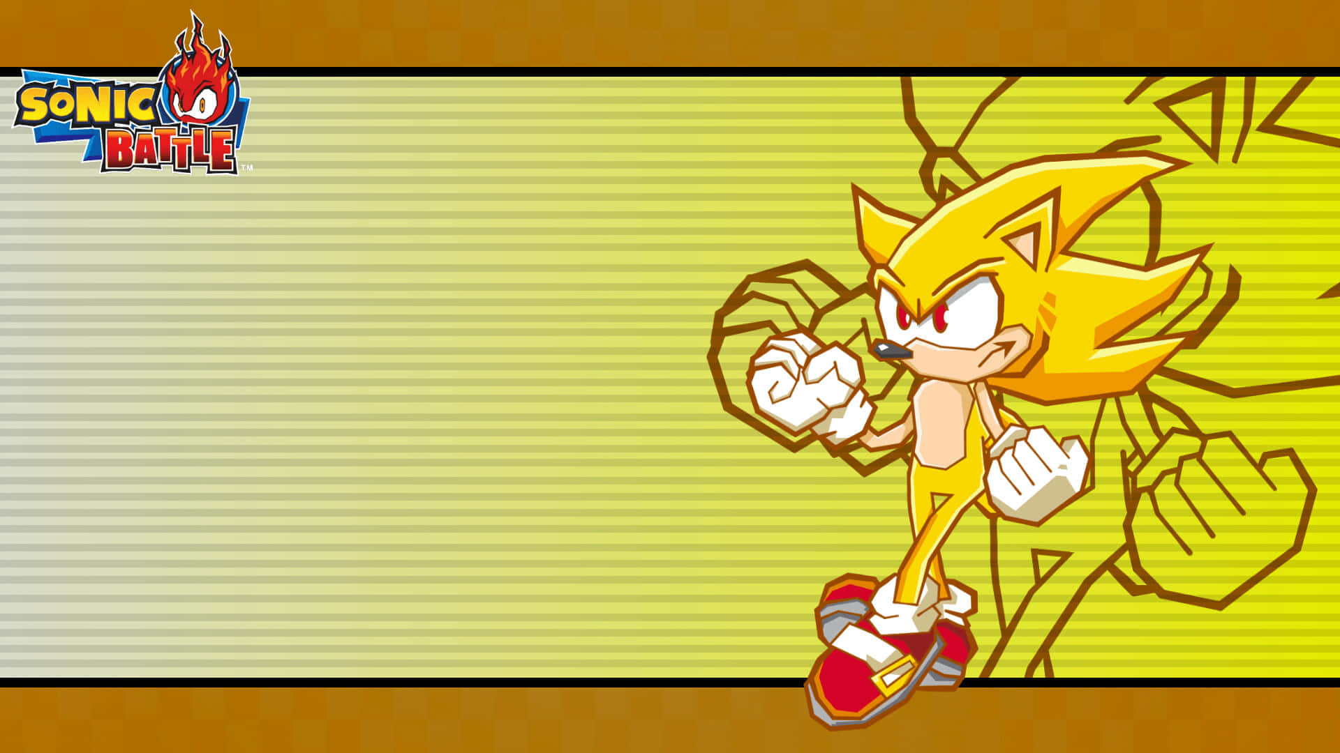 Sonic Battle Super Sonic Prêt À L'action Fond d'écran