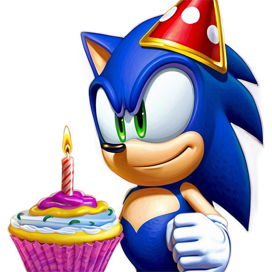 Sonic Birthday Celebration Png Jnt PNG