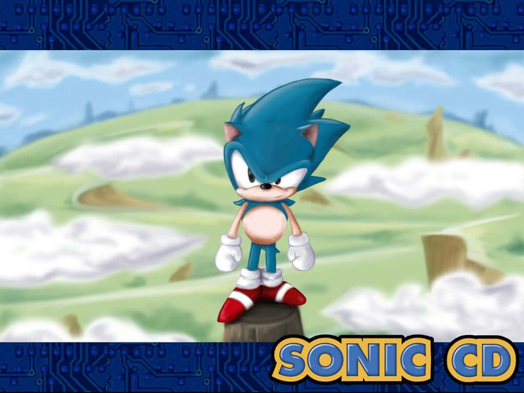 Caption: Classic Sonic CD Adventure Wallpaper
