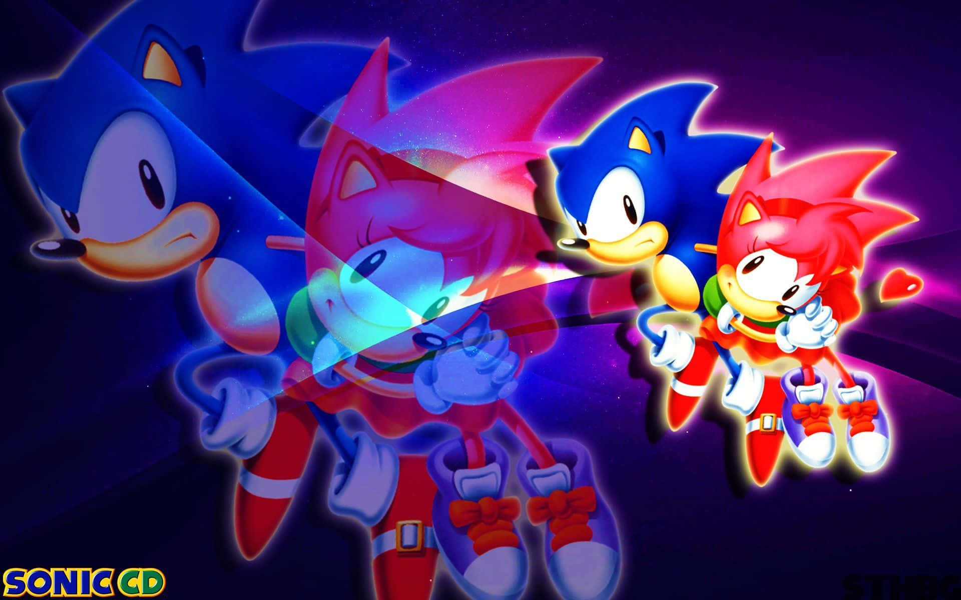 Sonic CD: Exciting Adventures in Time&Dimensions Wallpaper