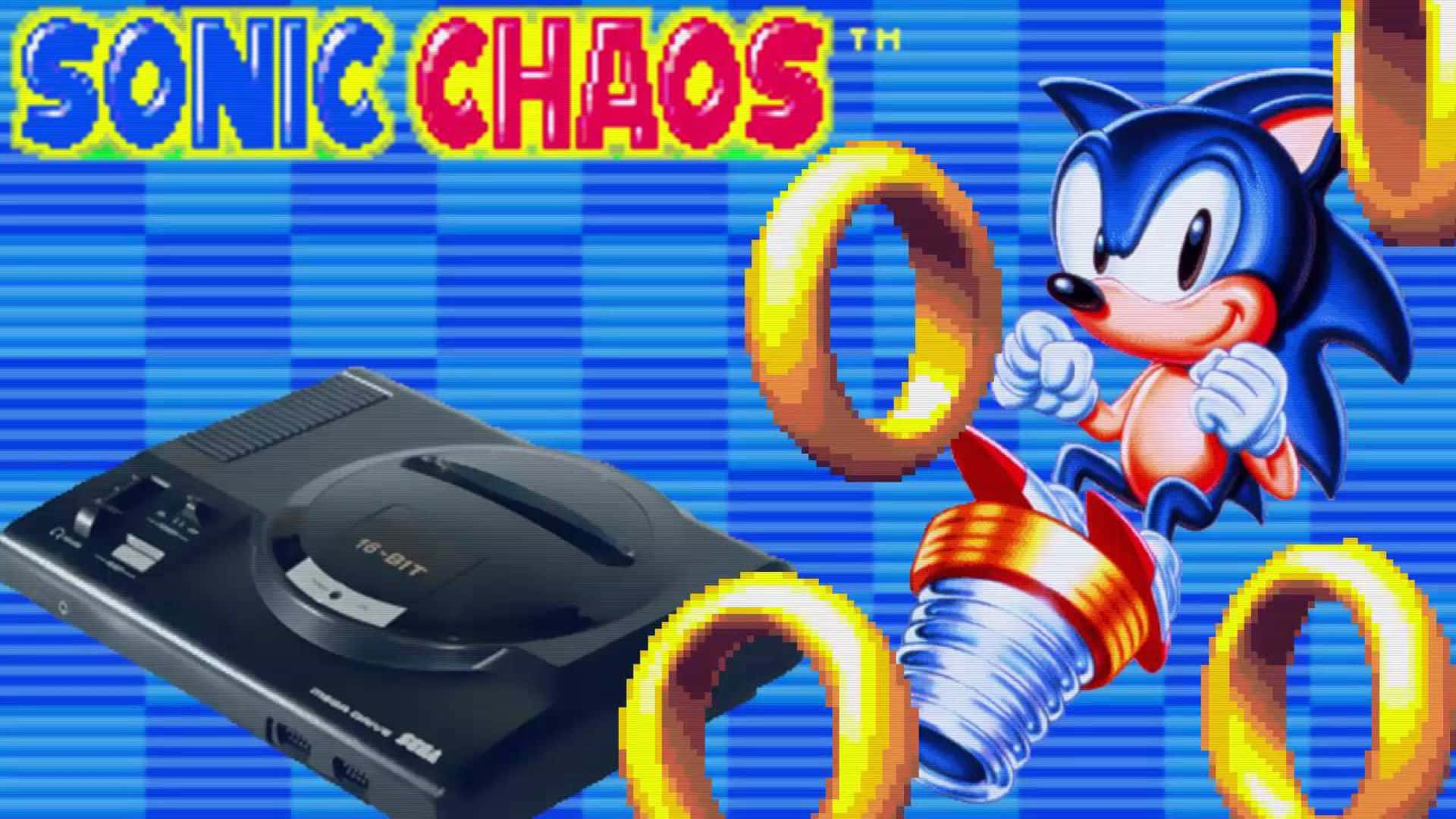 Sonic Chaos Spel En Personage Achtergrond