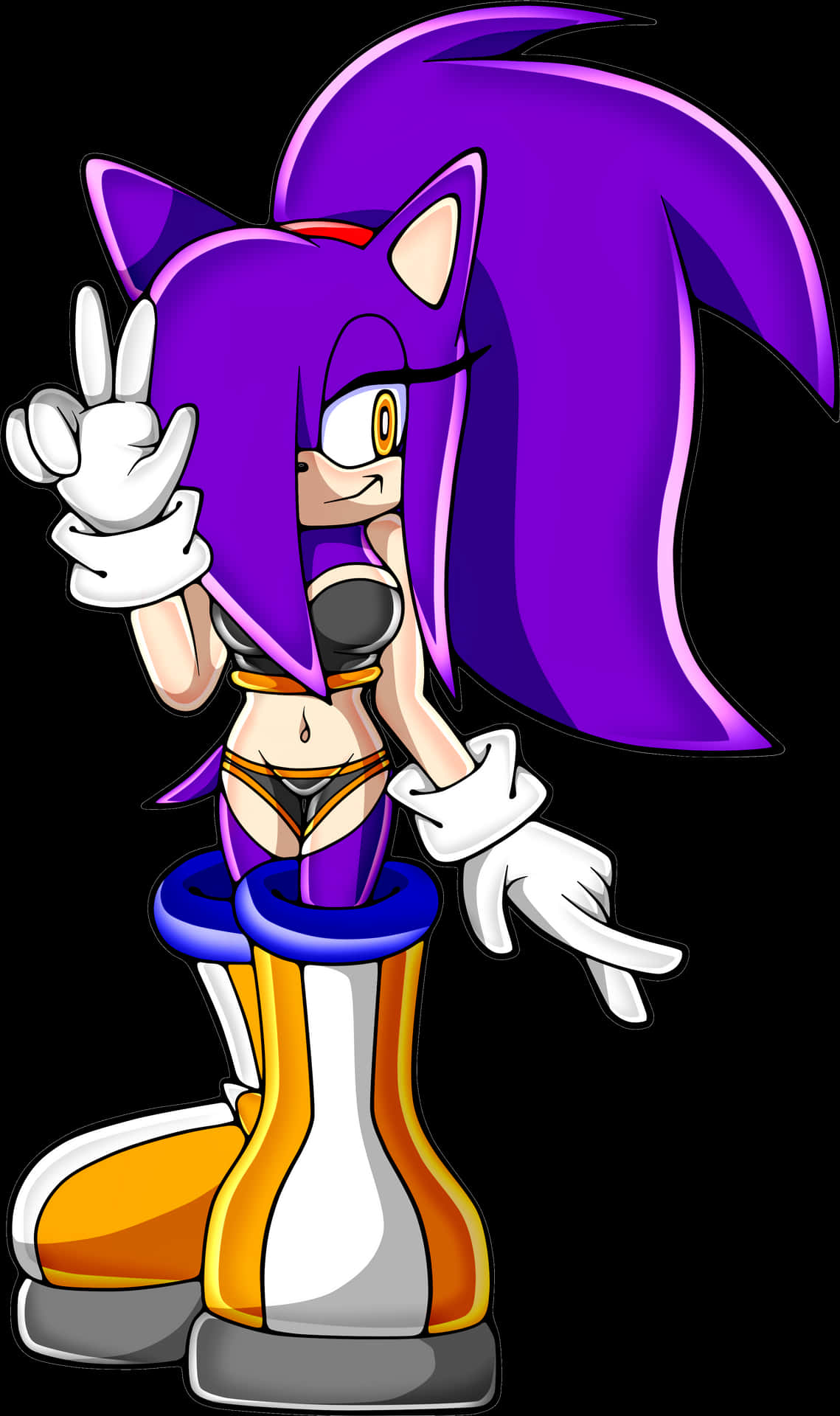 Sonic_ Character_ Nights_ Into_ Dreams_ Style PNG