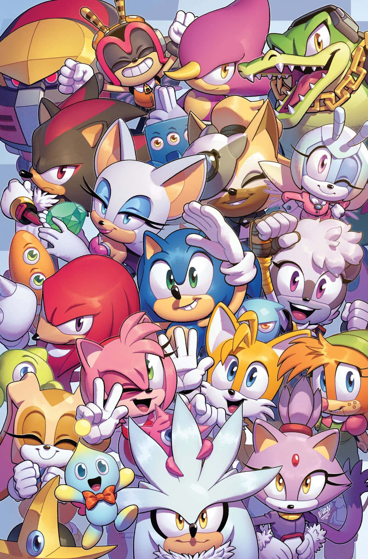 Sonic Characters Assemble! Wallpaper