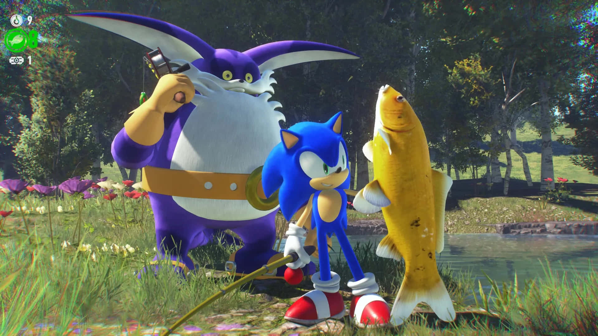 Sonic and Friends in Action Wallpaper