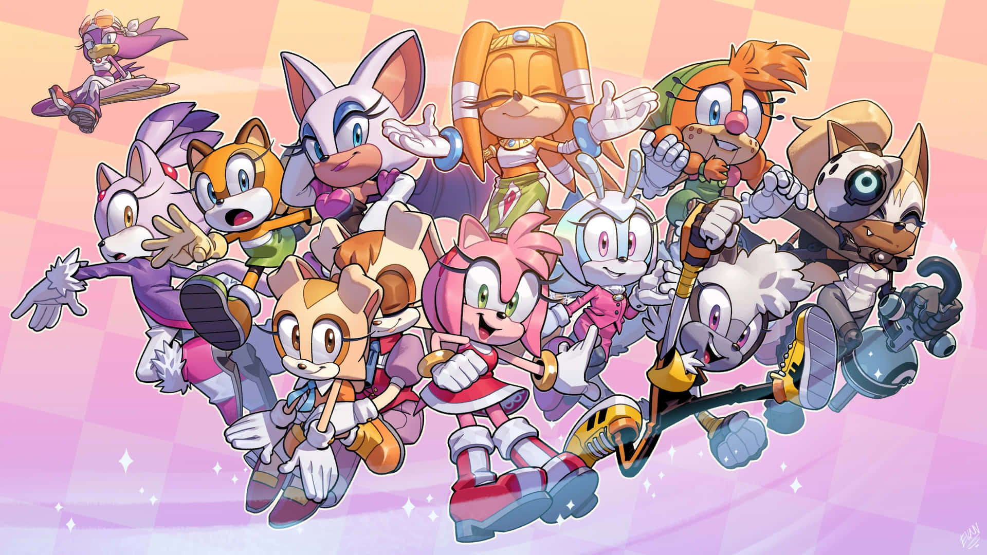 Sonic Characters: Group Picture Wallpaper