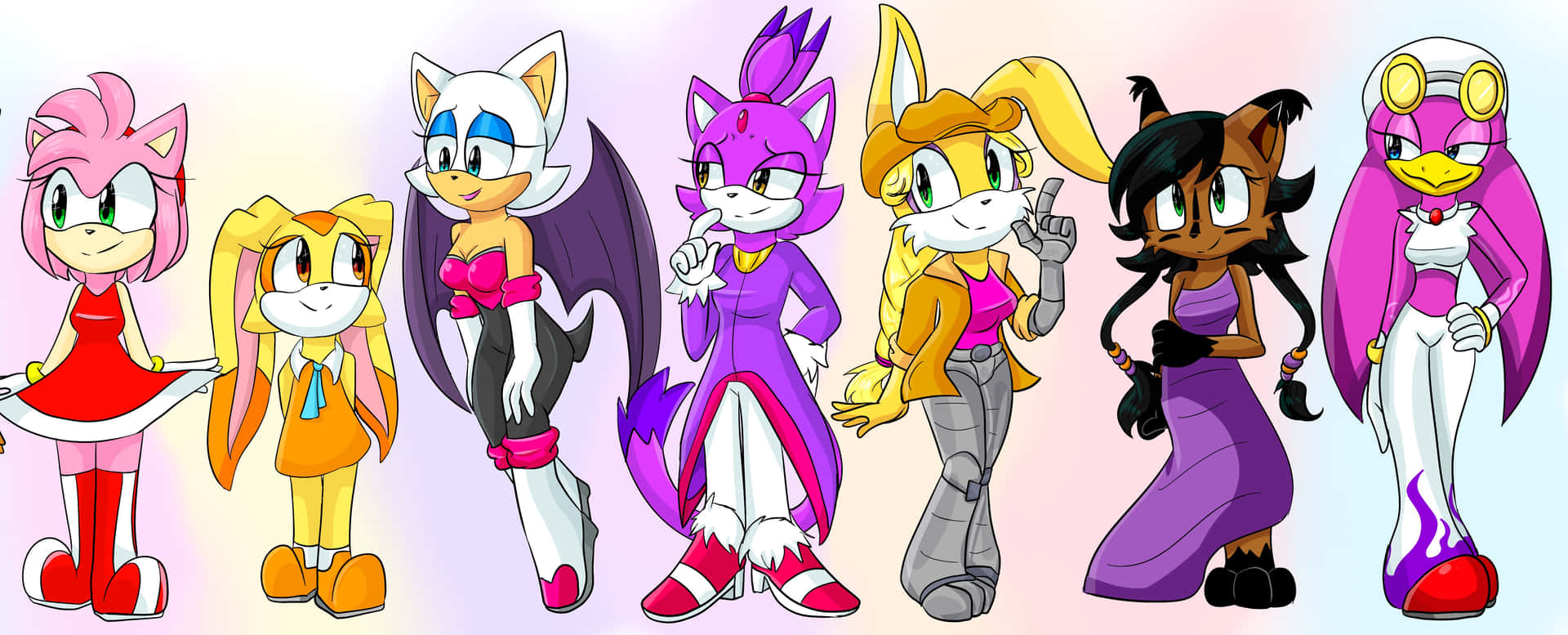 The Ultimate Sonic Adventure: Sonic Characters Unite Wallpaper