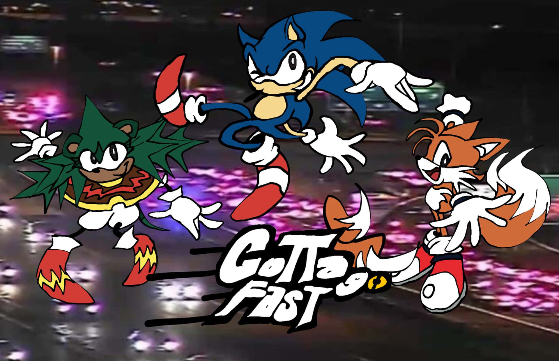 Sonic_ Characters_ Holiday_ Speed Wallpaper