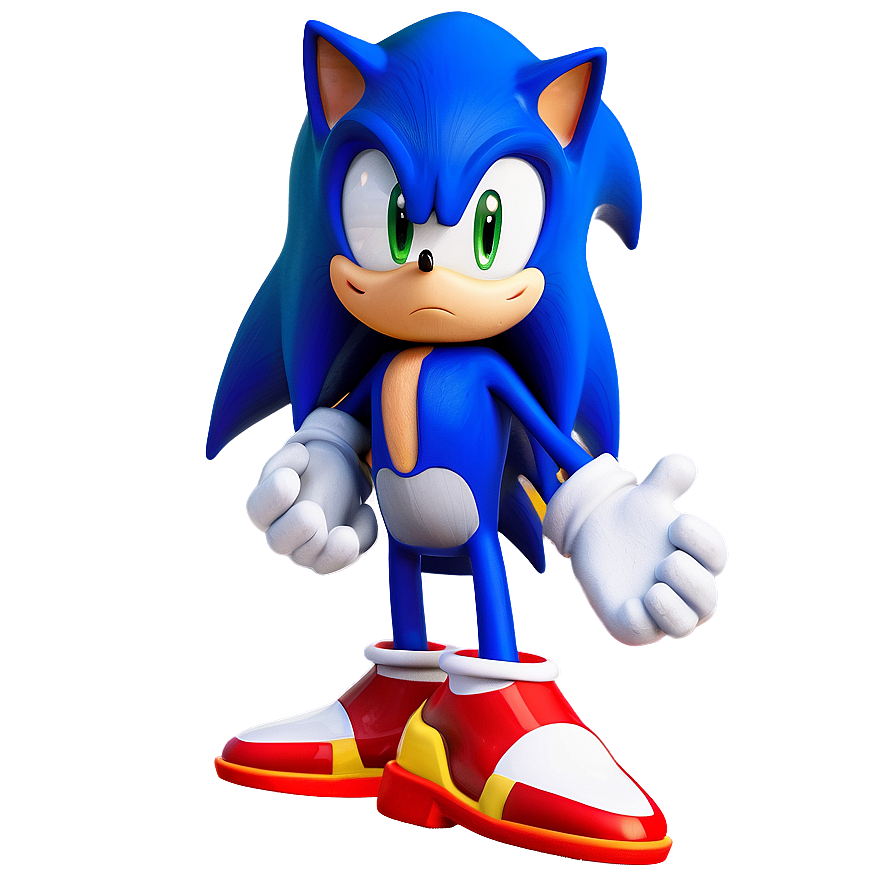 Sonic Chibi Style Png 04292024 PNG
