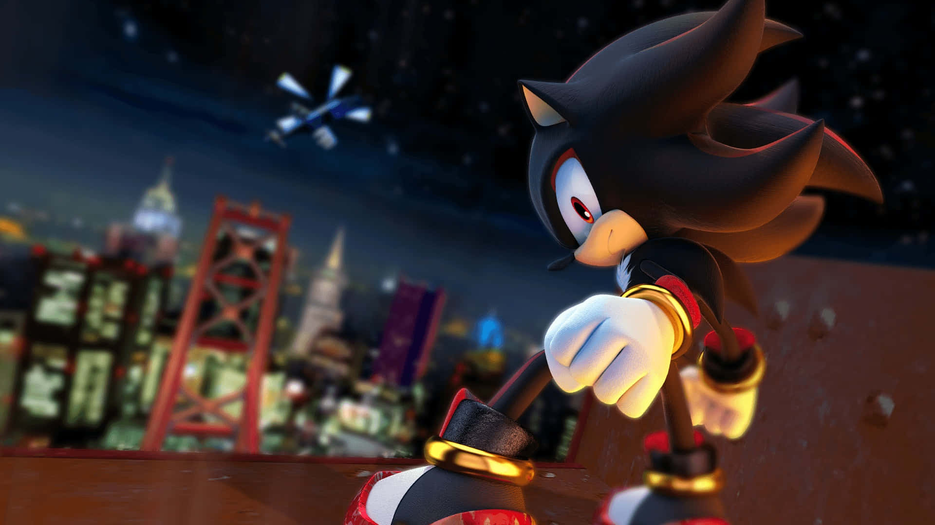 Sonic City Escape - Sonic the Hedgehog dashes through the urban jungle in an adrenaline-pumping adventure. Wallpaper