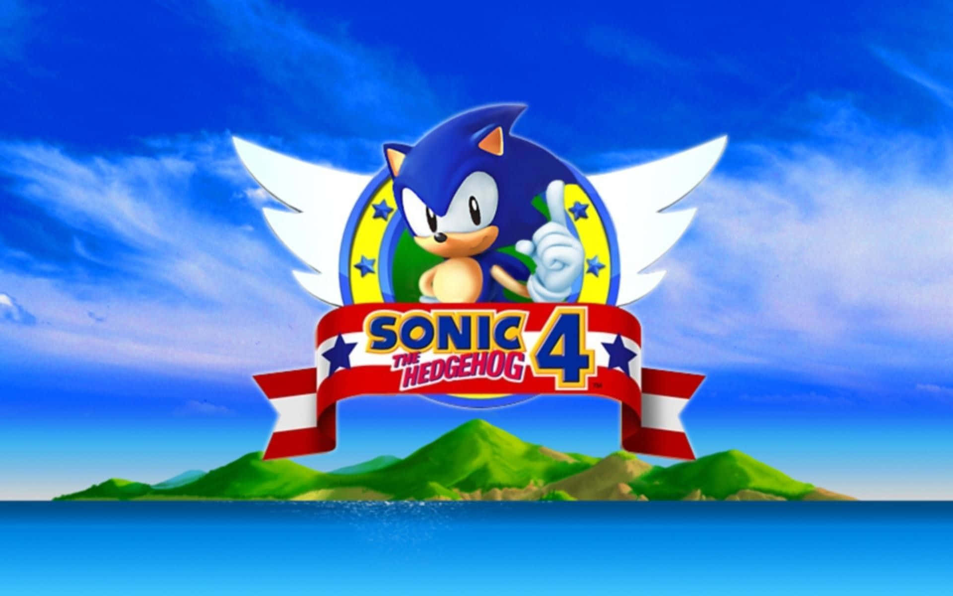 Sonic the Hedgehog dashes through City Escape Wallpaper
