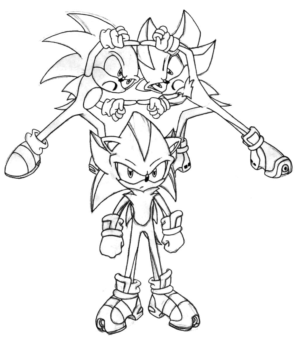 Super Sonic + Super Shadow Fusion Mask