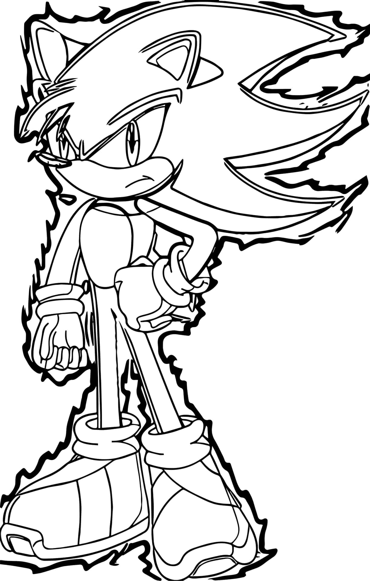 Imagende Sonic Para Colorear Súper Sonic
