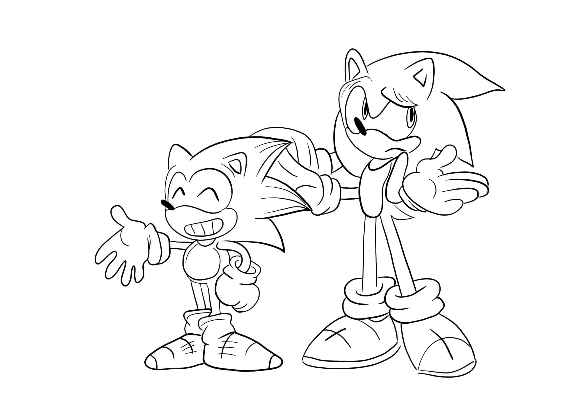 Tahem Glädjen Av Sonic-färgläggning.