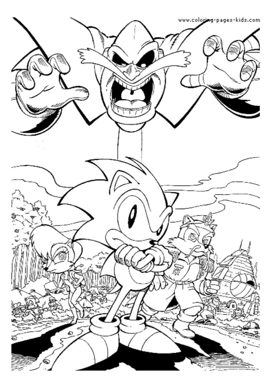 Färgglädjemed Sonic The Hedgehog!
